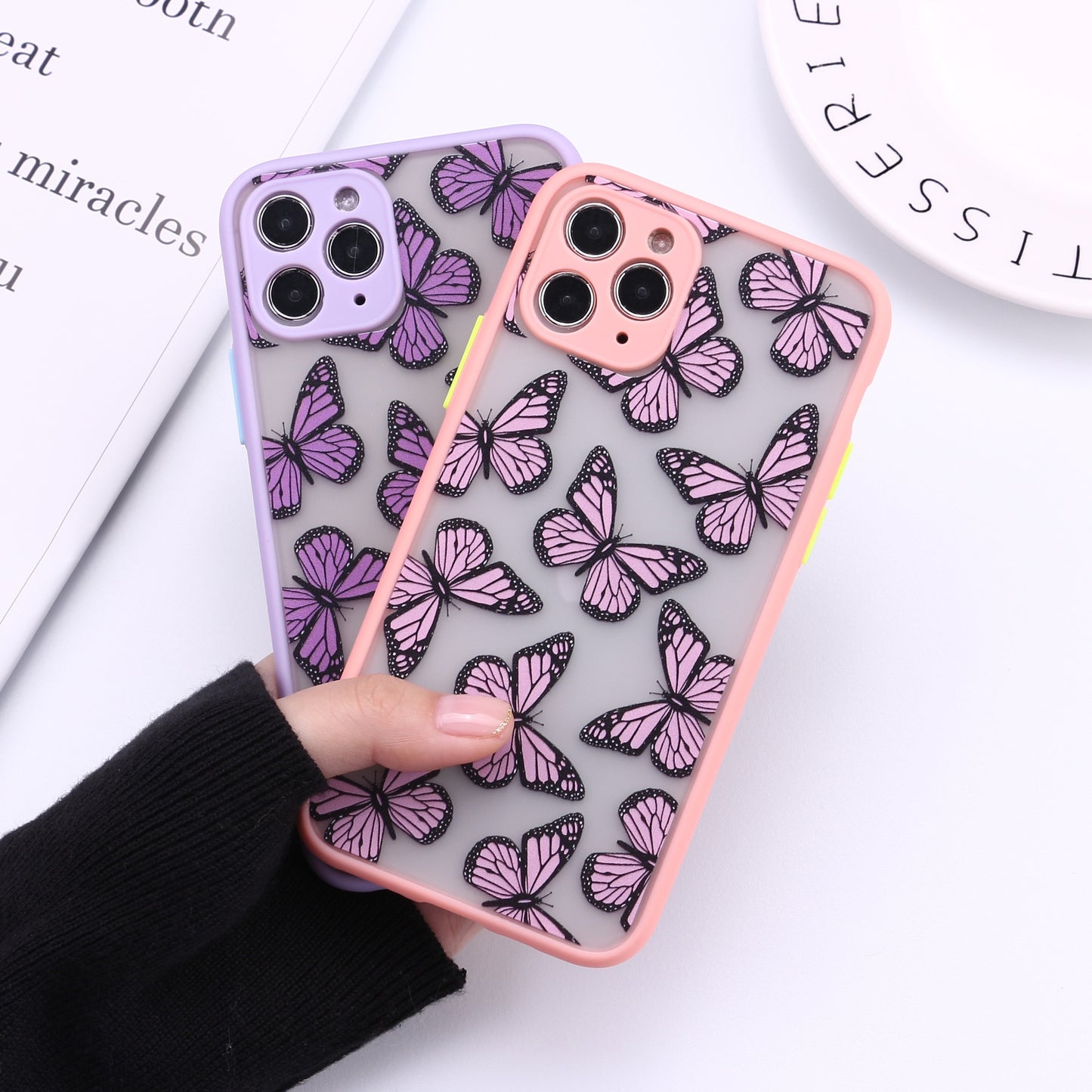 Coque Papillon 3D en Silicone